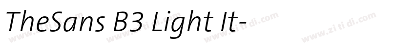 TheSans B3 Light It字体转换